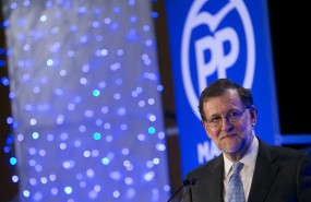mariano rajoy durante la cena del pp en torrejon de ardoz madrid