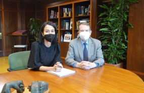 ep archivo   la secretaria de estado de transporte isabel pardo de vera y el alcalde de vigo abel
