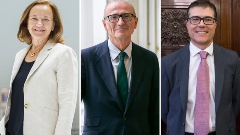 ep archivo   los directores generales de banco de espana helena tejero juan penalosa y carlos conesa
