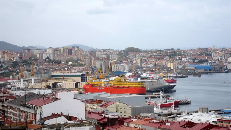 Archivo - Vista Del Astillero Barreras En La Ría De Vigo | EUROPA PRESS - Archivo ep archivo vista del astillero barreras en la ria de vigo