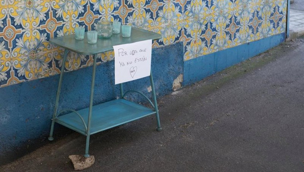 ep cartel colgado en una de las paredes de la residencia santisima virgen y san celedonio donde se