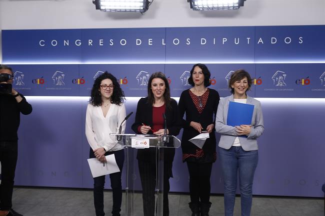 Declaraciones de diputadas de Unidos Podemos en el Congreso | EUROPA PRESS ep declaracionesdiputadasunidosencongreso