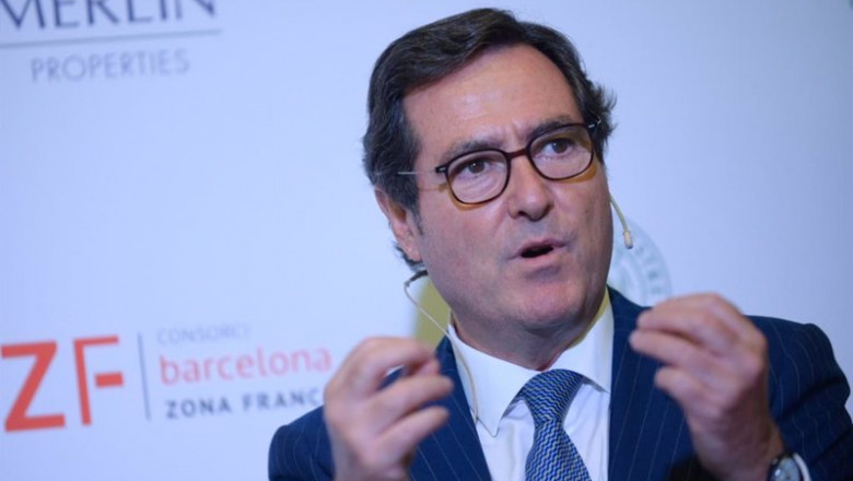 ep el presidente de la ceoe antonio garamendi durante el acto