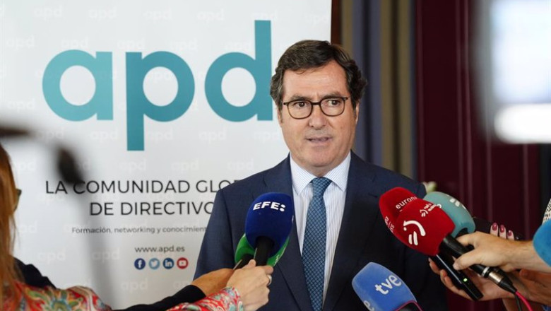 ep el presidente de la ceoe antonio garamendi ofrece declaraciones a los medios a su llegada a un ep el presidente de la ceoe antonio garamendi ofrece declaraciones a los medios a su llegada a un