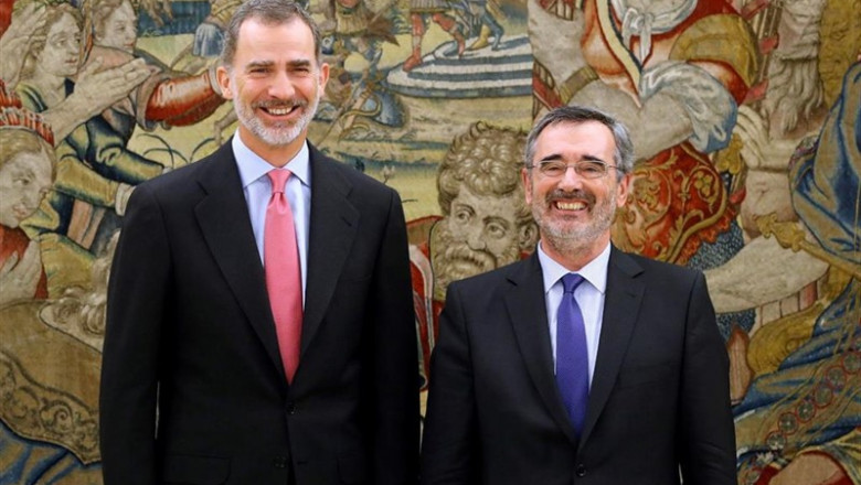 ep el rey felipe recibe al presidente del senado manuel cruz quien le comunica la composicion de la