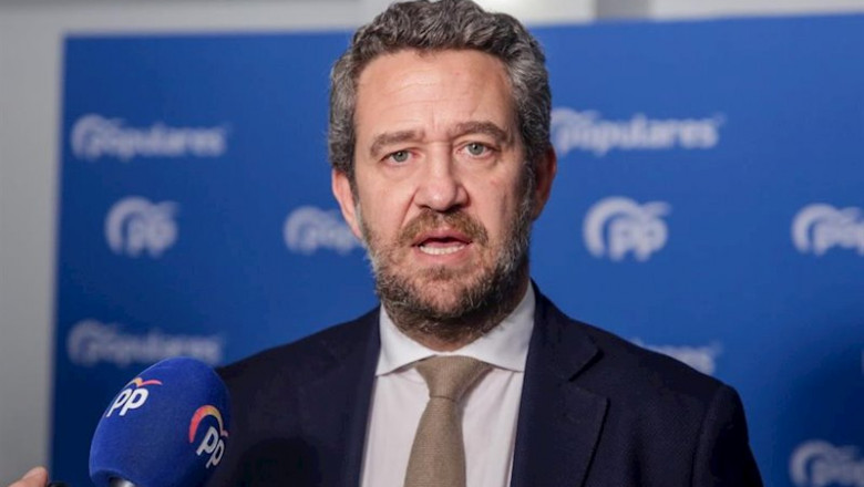 ep el vicesecretario de participacion del pp jaime de olano atiende a los medios de comunicacion