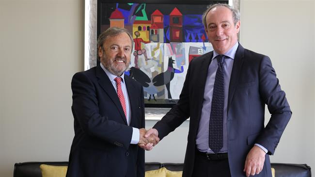 Josep Mateu, Presidente del RACC, y Vicente Cancio, CEO de Zurich en España. | RACC ep josep mateu presidenteracc y vicente cancio ceozurichespana
