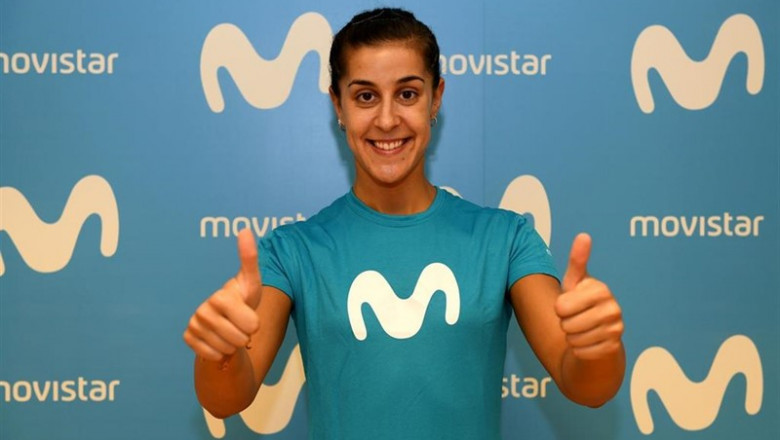 La jugadora española de bádminton Carolina Marín, patrocinada por Movistar. | TELEFÓNICA ep la jugadora espanolabadminton carolina marin patrocinadamovistar