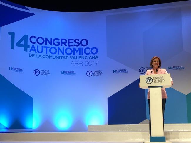 La 'popular' ha participado en el XIV Congreso el mismo día que el de su región | @AALMODOBAR ep la popular ha participadoxiv congresomismo diaderegion