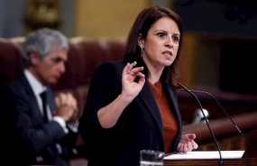 ep la portavoz socialista adriana lastra interviene en el pleno celebrado este jueves en el congreso