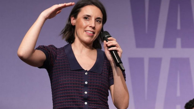 ep la secretaria politica de podemos y eurodiputada irene montero interviene durante el acto de