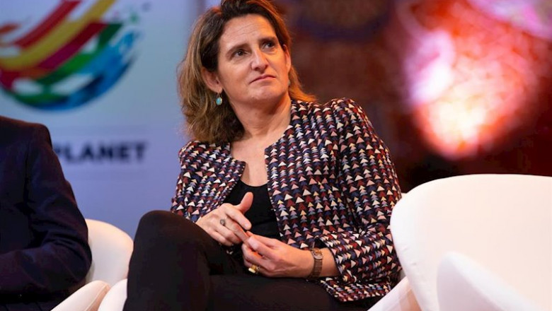 ep la vicepresidenta de transicion ecologica teresa ribera durante la presentacion del bforplane el
