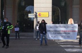 ep protesta del sector del ocio nocturno ante el ministerio de trabajo