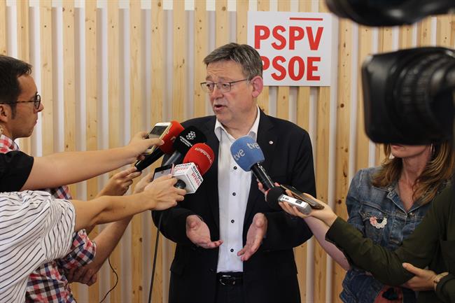 Puig, en una foto de archivo, en declaraciones a los medios | PSPV ep puig enfotoarchivo en declaracioneslos medios