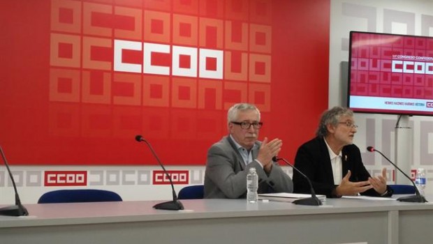 ep secretario generalccoo ignacio fernandez toxo y ramon gorriz