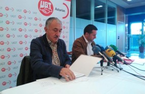ep secretario generalugt pepe alvarez y javier fernandez lanero