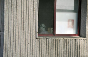 ep un operario con traje de desinfeccion en la residencia de ancianos san carlos de celanova en