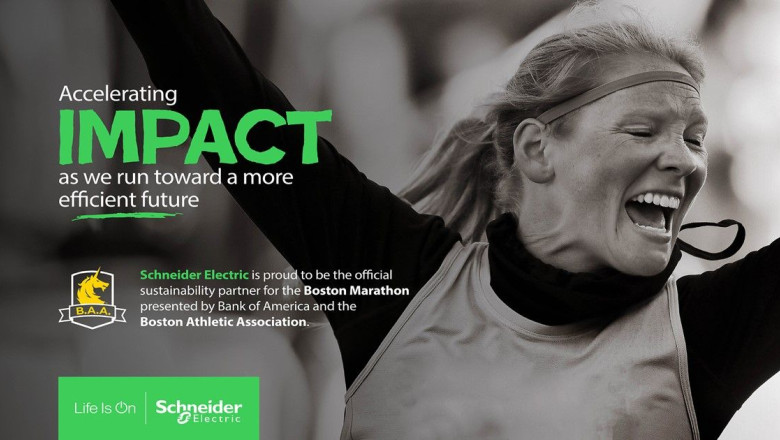 schneider electric se convierte en partner oficial en materia de sostenibilidad del maratn de boston presentado por bank of america jpg