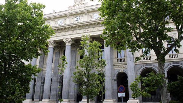 ep archivo   exterior del palacio de la bolsa a 13 de mayo de 2021 en madrid espana