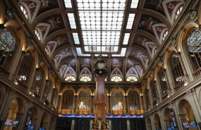 ep archivo   imagen del edificio de la bolsa de madrid en la jornada del dia 28 de febrero de 2020