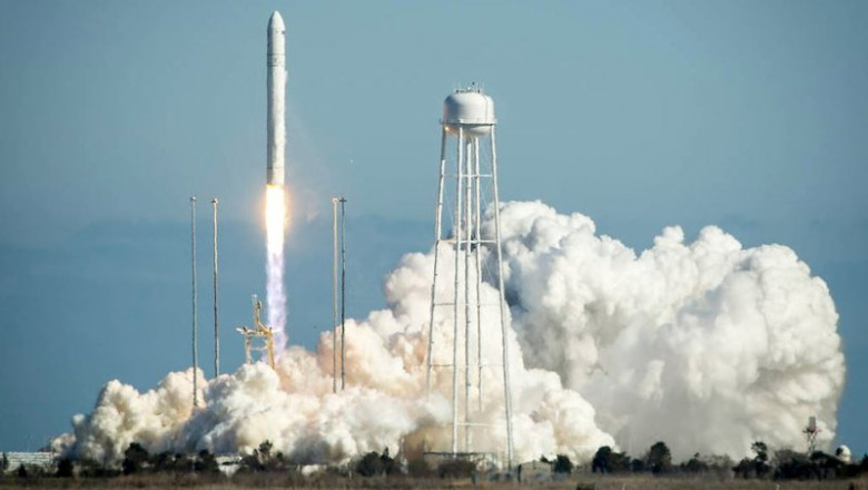 Archivo - Lanzamiento de un cohete Antares. | NASA/BILL INGALLS - Archivo ep archivo lanzamiento de un cohete antares