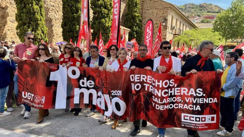 ep cientos de personas reivindican el primero de mayo en c lm mas derechos vivienda y reparto justo ep cientos de personas reivindican el primero de mayo en c lm mas derechos vivienda y reparto justo