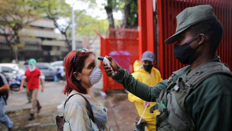 Controles de temperatura en Caracas por la pandemia de coronavirus | Rafael Hernandez/dpa ep controles de temperatura en caracas por la pandemia de coronavirus