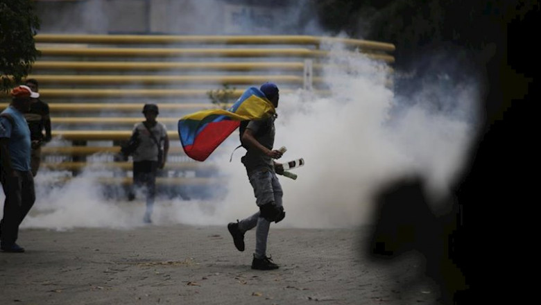 Disturbios en una marcha opositora por Caracas | Rafael Hernandez/dpa ep disturbios en una marcha opositora por caracas