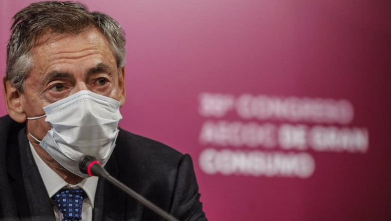 El director general de Consum, Juan Luis Durich, durante la inauguración de la 35º edición del Congreso de Gran Consumo organizado por la Asociación de Fabricantes y Distribuidores (AECOC), en Valencia, Comunidad Valenciana (España) | Rober Solsona - Europa Press ep el director general de consum juan luis durich durante la inauguracion de la 35 edicion del