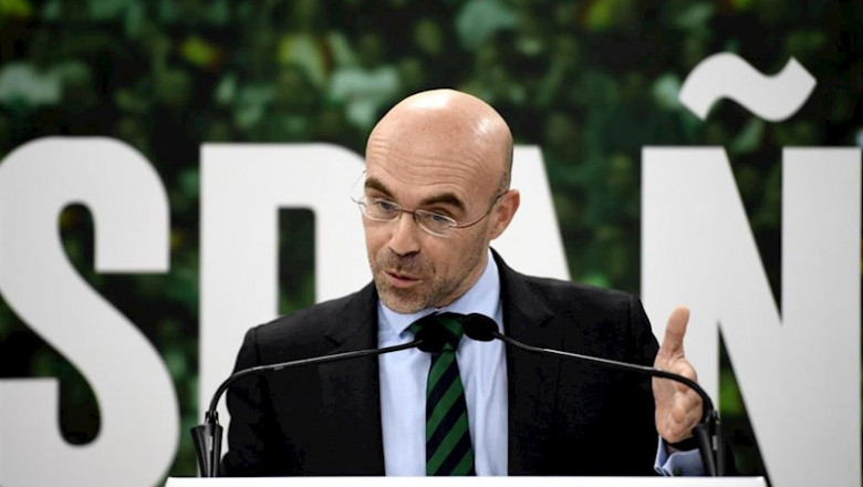 El portavoz de la dirección de Vox, el eurodiputado Jorge Buxadé, en rueda de prensa | Óscar Cañas - Europa Press - Archivo ep el portavoz de la direccion de vox el eurodiputado jorge buxade en rueda de prensa
