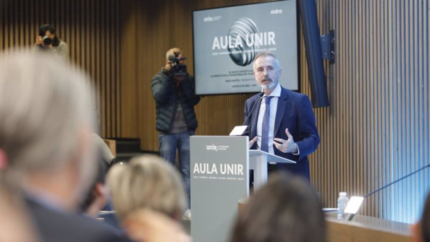 ep el presidente de indra marc murtra durante un acto en el rectorado de la universidad