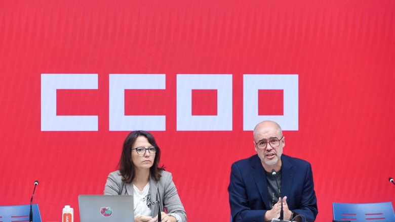 ep el secretario general de ccoo unai sordo dcha y la secretaria confederal de comunicacion empar ep el secretario general de ccoo unai sordo dcha y la secretaria confederal de comunicacion empar