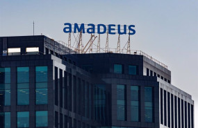 ep fachada de la sede de amadeus en el edificio herre a 2 de marzo de 2023 en madrid espana