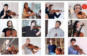ep homenaje de alumnos de la escuela reina sofia por el covid-19