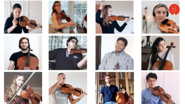 ep homenaje de alumnos de la escuela reina sofia por el covid-19