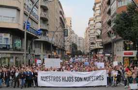 ep la cabeza de la manifestacion a la altura de la plaza martinez tornel