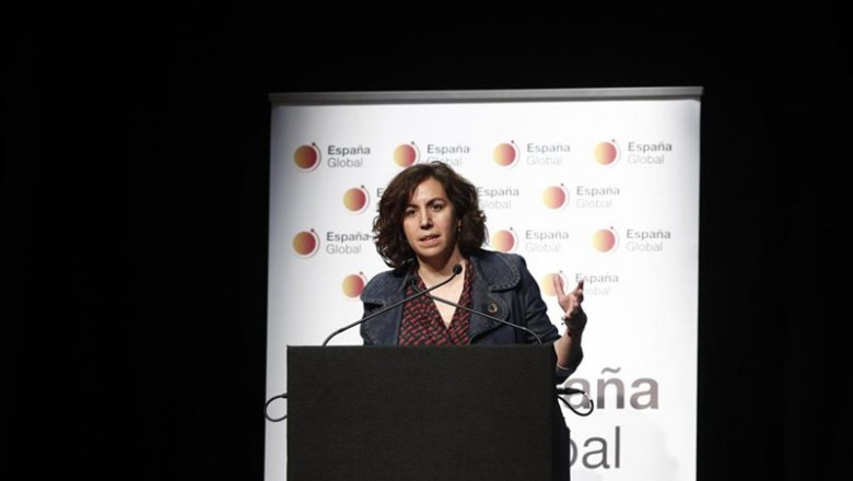 ep la secretaria de estado de la espana global irene lozano interviene en la presentacion del blog