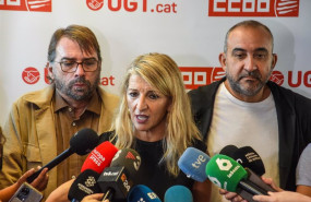 ep la vicepresidenta segunda y ministra de trabajo yolanda diaz junto al secretario general de ugt