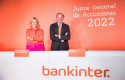 ep maria dolores dancausa ceo de bankinter y pedro guerrero presidente del banco en la junta general