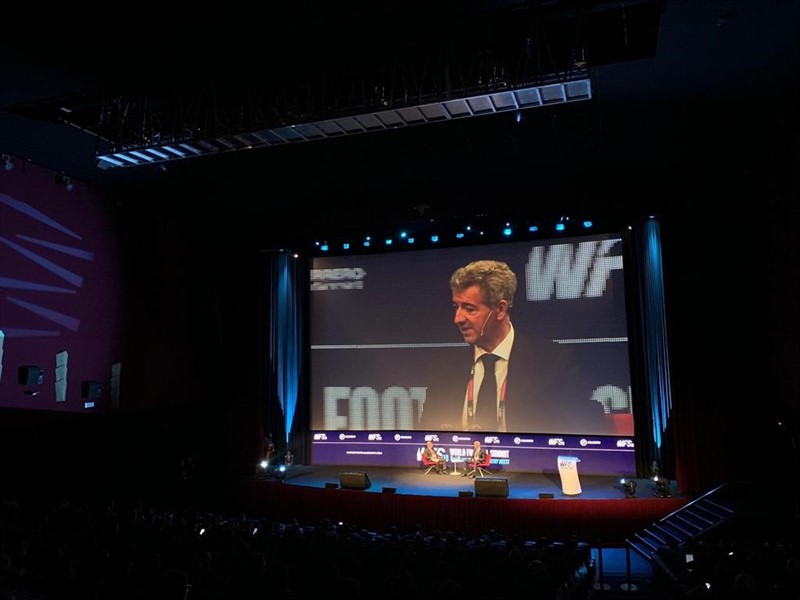 ep miguel angel gil marin en su participacion en world football summit 2019