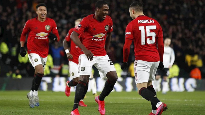 ep odion ighalo celebra un gol con el manchester united ep odion ighalo celebra un gol con el manchester united