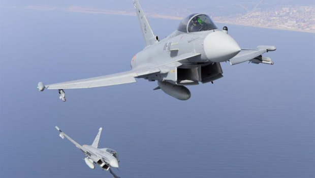 ep spanish air force eurofighter typhoon from ala 11 bsed in moron spain