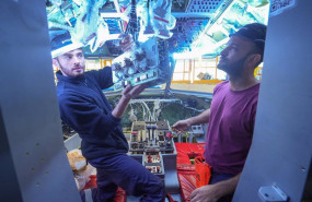 ep trabajadores de la planta de airbus en sevilla donde se ensambla el c295 del que se han entregado
