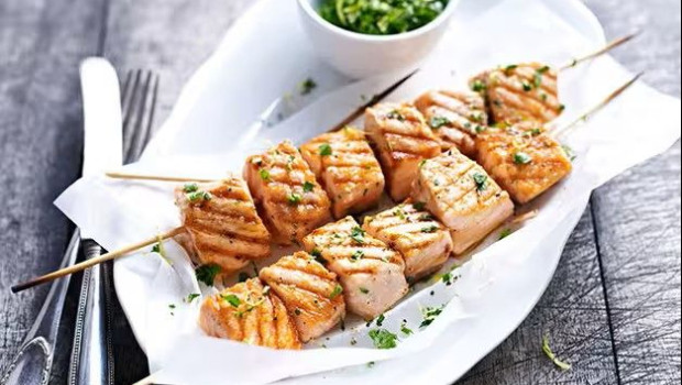 grilled salmon gremolata pot