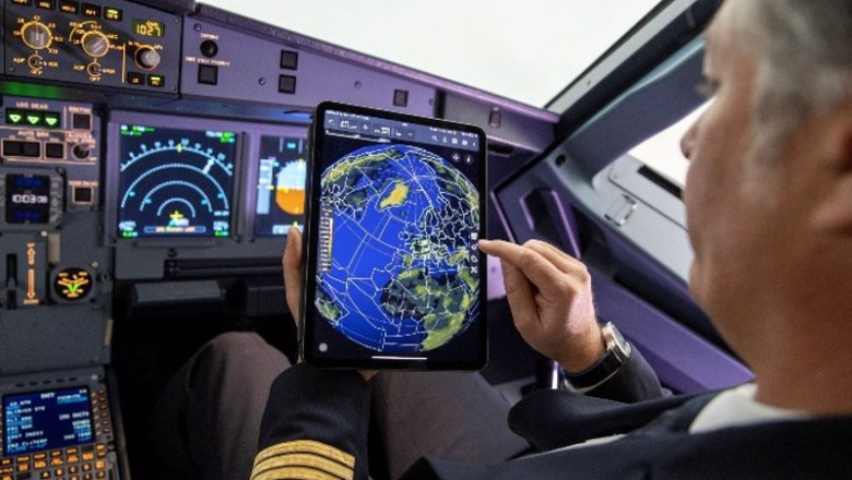 Airbus ha lanzado Mission +, un asistente de vuelo electrónico que proporciona a los pilotos los datos e información que necesitan para realizar su operación de vuelo. | AIRBUS ep airbus ha lanzado mission un asistente de vuelo electronico que proporciona a los pilotos los