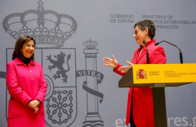 ep arancha gonzalez laya d realiza un discurso tras recibir la cartera del ministerio de asuntos