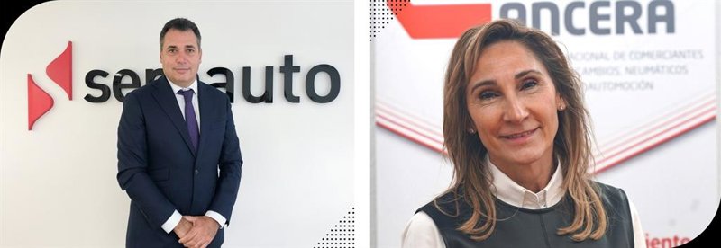 ep archivo   benito tesier presidente de la comision de recambios de sernauto y la presidenta de