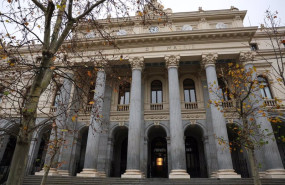 ep archivo   fachada del palacio de la bolsa de madrid a 23 de diciembre de 2022 en madrid espana el