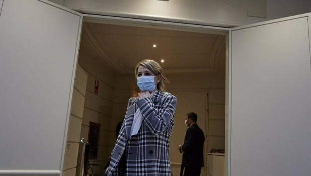 ep archivo   la ministra de trabajo yolanda diaz su llegada a una sesion de control al gobierno en