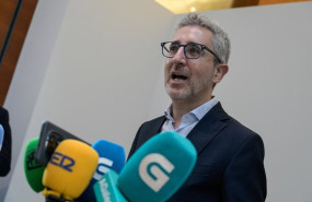 ep el ministro de hacienda arcadi espana en declaraciones a los medios de comunicacion en a coruna